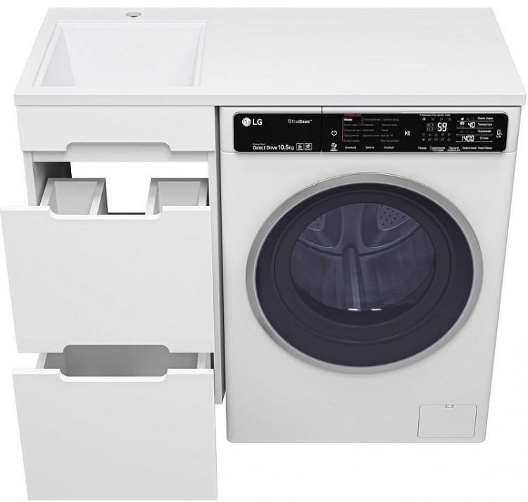 Тумба под раковину Misty Байкал 100 Э-Бай06040-022Я Белая