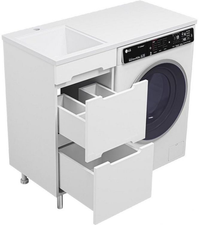 Тумба под раковину Misty Байкал 100 Э-Бай06040-022Я Белая