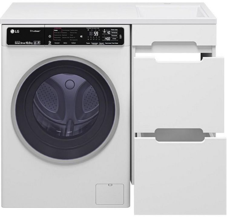 Тумба под раковину Misty Байкал 100 Э-Бай06040-022Я Белая