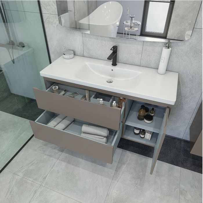 Тумба под раковину Caprigo Forte 120 36117R-SF025 подвесная цвет Айрон