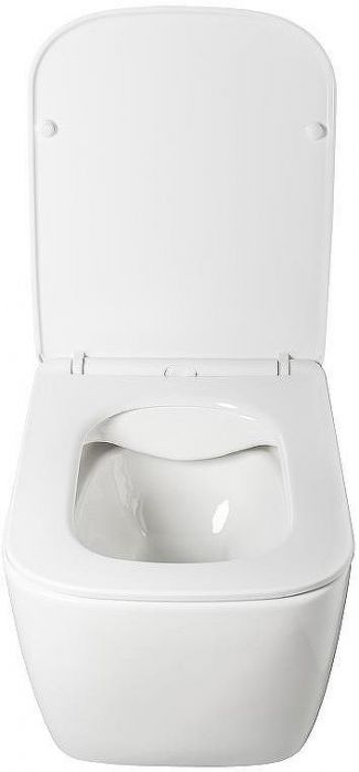 Комплект унитаза WellWant Tesoro WWU01111W с инсталляцией Berges Atom 410 040340 с сиденьем Микролифт и Черной матовой клавишей смыва