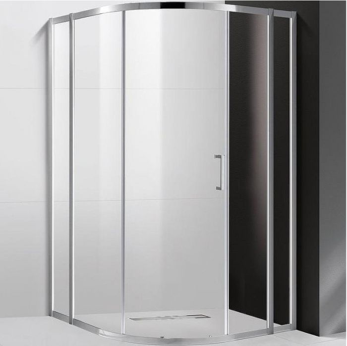 Душевой уголок Cezares Molveno 120x120 MOLVENO-R-11-90+30-C-Cr-IV профиль Хром стекло прозрачное