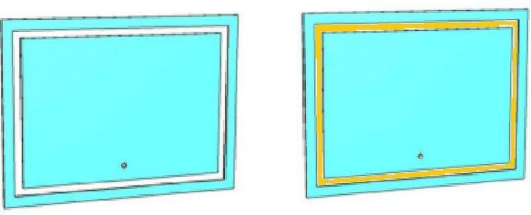 Зеркало Corozo Барго 100 SD-00001187 с подсветкой с сенсорным выключателем и часами