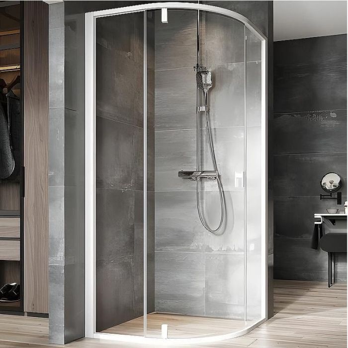 Душевой уголок Ravak Nexty NSKK3-80 80x80 3O644101Z1 профиль Белый стекло Transparent