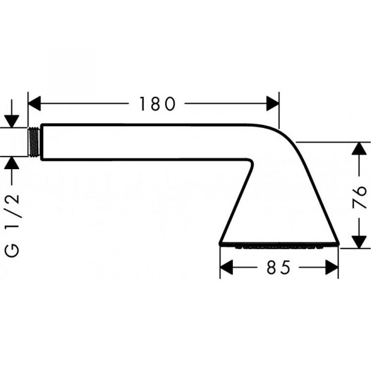 Ручной душ AXOR Showers/Front 1jet дизайн Front хром 26025000