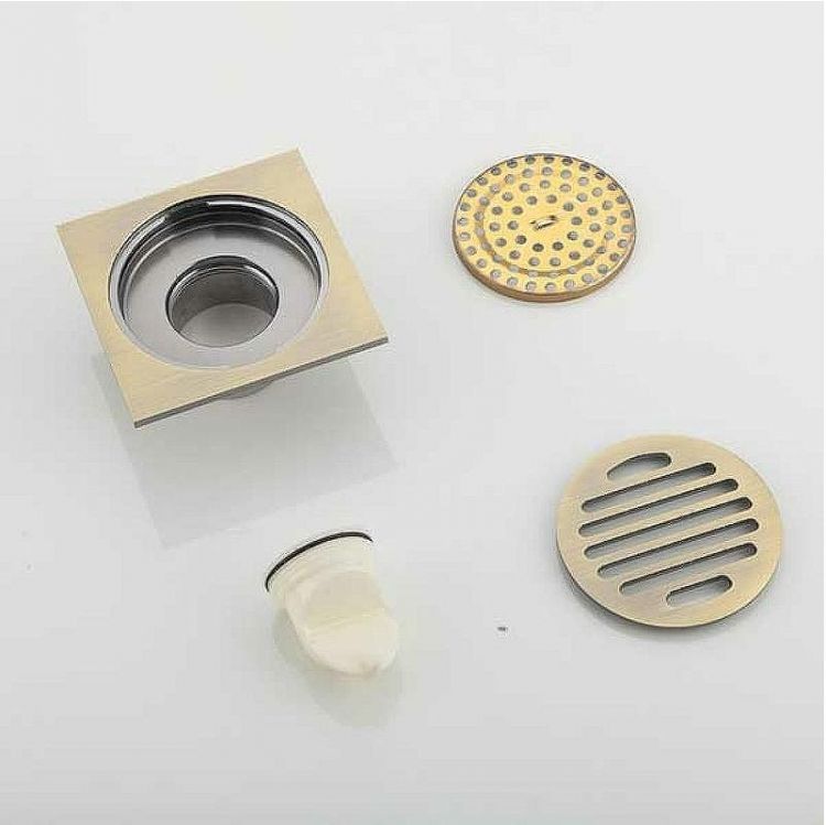 Душевой трап Gappo G81001-4 с решеткой Бронза Душевой трап Gappo G81001-4 с решеткой Бронза