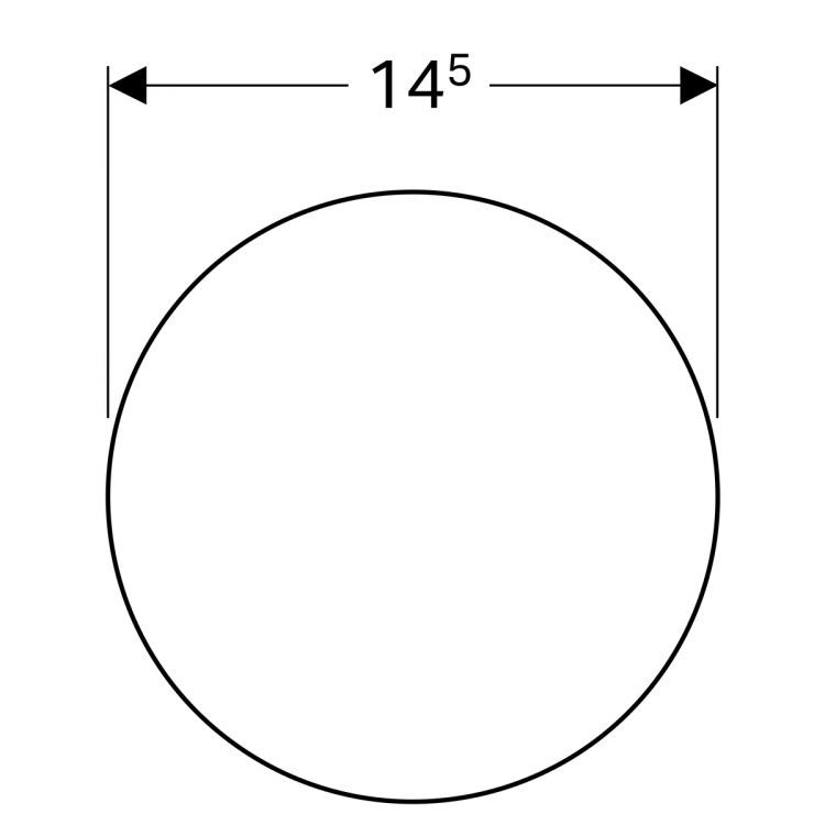 Увеличительное косметическое зеркало для зеркального шкафчика Geberit, самоклеющееся, диаметр 145 мм Увеличительное косметическое зеркало для зеркального шкафчика Geberit, самоклеющееся, диаметр 145 мм
