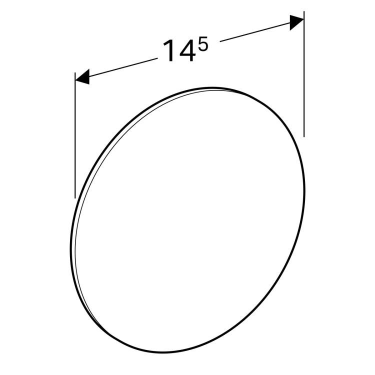 Увеличительное косметическое зеркало для зеркального шкафчика Geberit, самоклеющееся, диаметр 145 мм Увеличительное косметическое зеркало для зеркального шкафчика Geberit, самоклеющееся, диаметр 145 мм