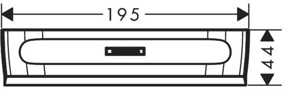 Hansgrohe WallStoris Скребок, цвет: матовый белый