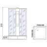 Душевая кабина Мономах Б/К 70x70x24 S МЗ 10000005853 без гидромассажа