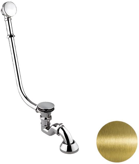 Слив-перелив Remer 96LICCVO click-clack цвет Латунь состаренная