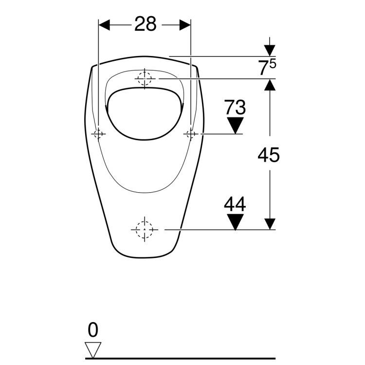 Писсуар Geberit Renova Nr.1, 235300000