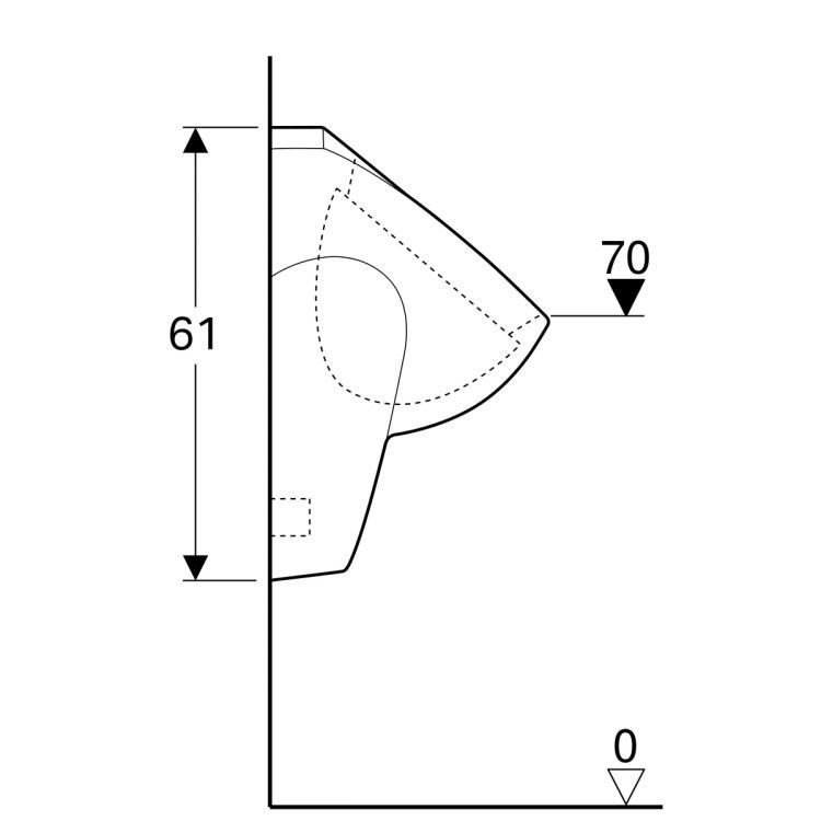 Писсуар Geberit Renova Nr.1, 235300000