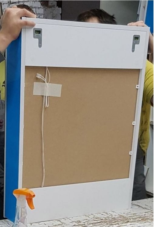 Зеркало Dreja Uni 75 99.9005 Белое