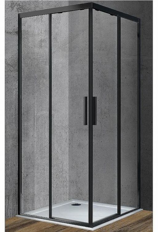 Душевой уголок Vincea Soft 100x100 VSS-3SO100CLB профиль Черный стекло прозрачное Душевой уголок Vincea Soft 100x100 VSS-3SO100CLB профиль Черный стекло прозрачное