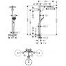 Hansgrohe RainDance Select S 240 1j PowderR. душевая система, цвет: хром