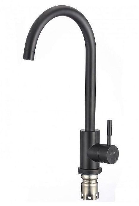 Смеситель для кухни Savol S-SUS3002H цвет Черный