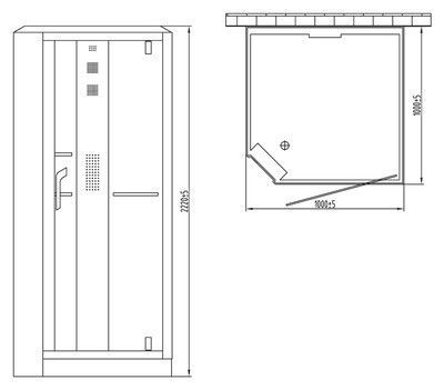 Душевая кабина Orans SR-89101RS белая, с баней Душевая кабина Orans SR-89101RS белая, с баней