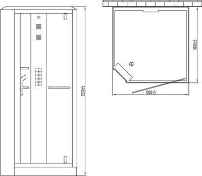 Душевая кабина Orans SR-89101RS белая, с баней Душевая кабина Orans SR-89101RS белая, с баней