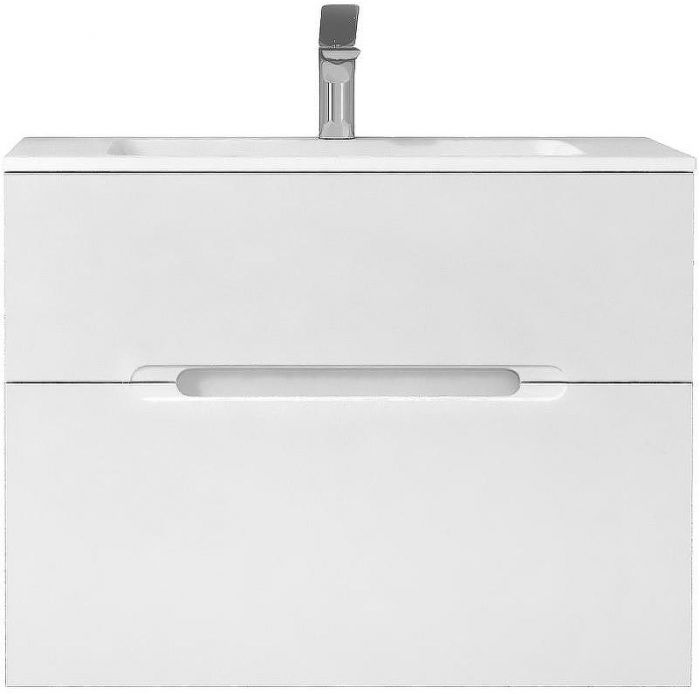 Тумба под раковину Jorno Modul 80 Mоl.01.77/P/W подвесная Белый глянец