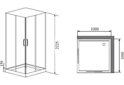 Душевая кабина Timo Ilma 101 Душевая кабина Timo Ilma 101