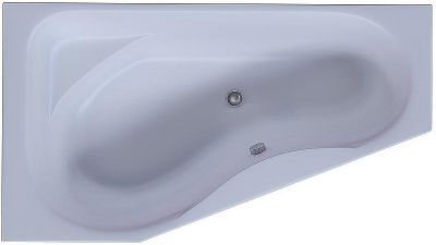 Акриловая ванна Aquatek Медея 170x95 L MED180-0000037 без гидромассажа с фронтальной панелью с каркасом (вклеенный) со слив-переливом