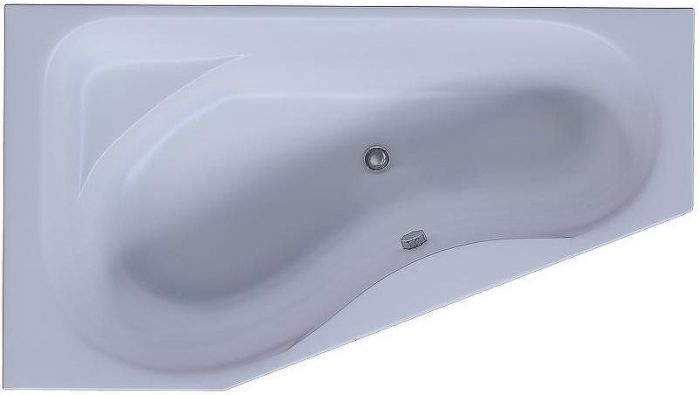 Акриловая ванна Aquatek Медея 170x95 L MED180-0000037 без гидромассажа с фронтальной панелью с каркасом (вклеенный) со слив-переливом