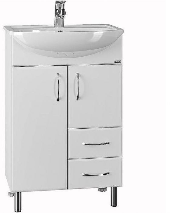 Тумба под раковину СанТа Стандарт 55 201088 Белая