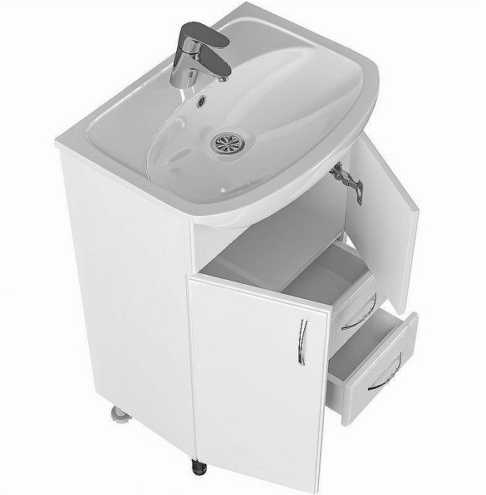 Тумба под раковину СанТа Стандарт 55 201088 Белая