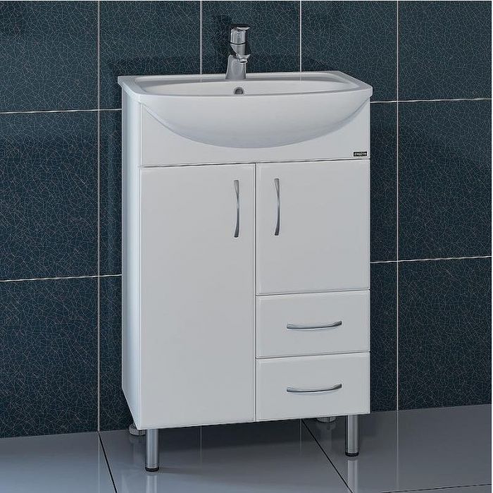 Тумба под раковину СанТа Стандарт 55 201088 Белая