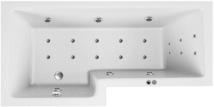 Акриловая ванна Vayer Options 165x85 L Гл000023294 без гидромассажа