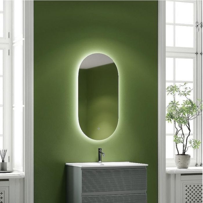 Зеркало Sancos Oval 55 OV55C с подсветкой с сенсорным выключателем и диммером