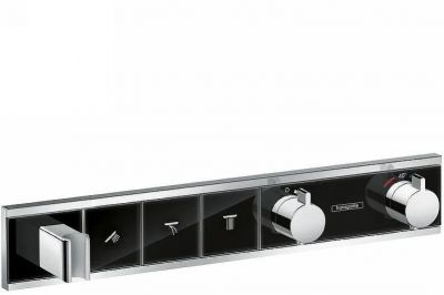 Смеситель для душа Hansgrohe RainSelect 15356600 с термостатом Черный Хром