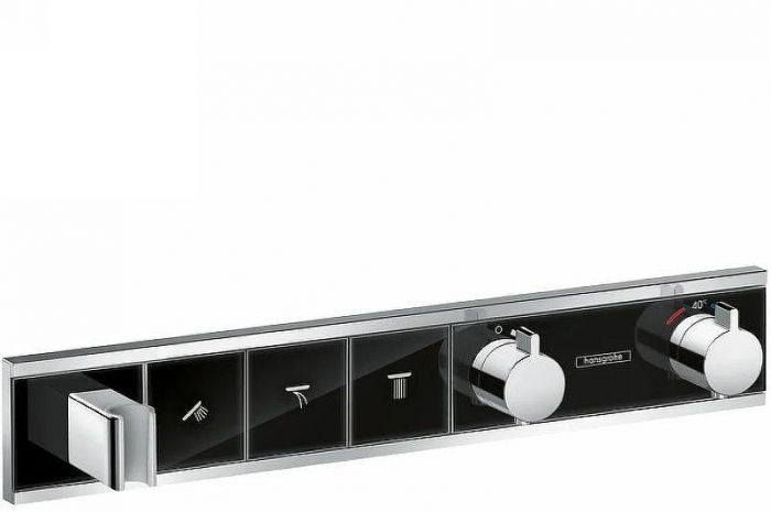 Смеситель для душа Hansgrohe RainSelect 15356600 с термостатом Черный Хром