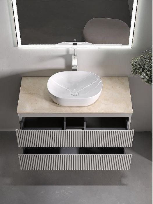 Тумба под раковину Sancos Snob R 100 SNR100CE подвесная Beige Soft