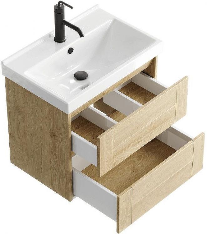 Тумба под раковину Aqwella Astrid 60 AST0106DD подвесная Дуб Давос