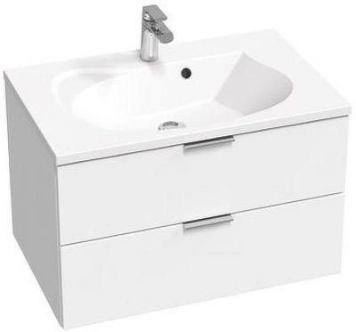 Тумба под раковину Ravak Rosa II 76 X000001495 подвесная Белая глянцевая