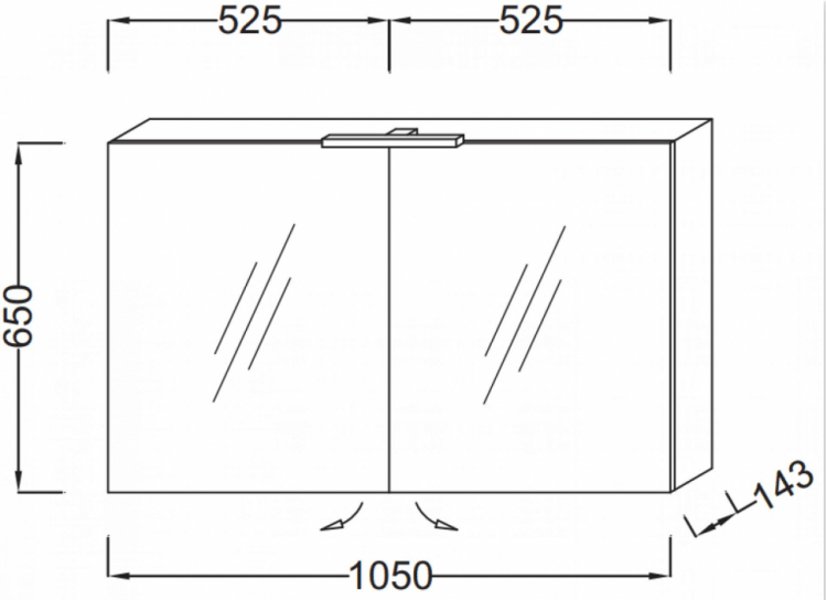 Зеркало-шкаф Jacob Delafon EB787RU-E71 серый дуб Зеркало-шкаф Jacob Delafon EB787RU-E71 серый дуб