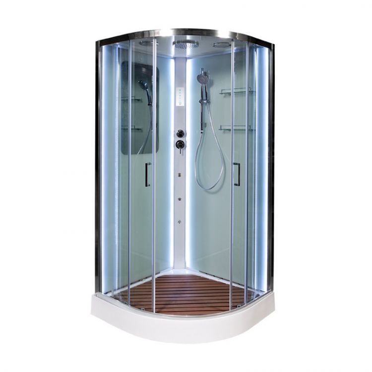 Душевая кабина Deto A09 LED с гидромассажем 90x90x220 Душевая кабина Deto A09 LED с гидромассажем 90x90x220