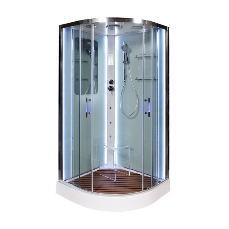 Душевая кабина Deto A09 LED с гидромассажем 90x90x220 Душевая кабина Deto A09 LED с гидромассажем 90x90x220