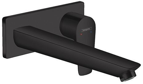 Hansgrohe Talis E Встраиваемый смеситель для раковины, излив 225мм, внешняя часть, цвет: черный матовый