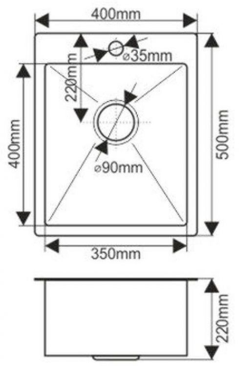 Кухонная мойка Fabia 40х50 40503 Сатин