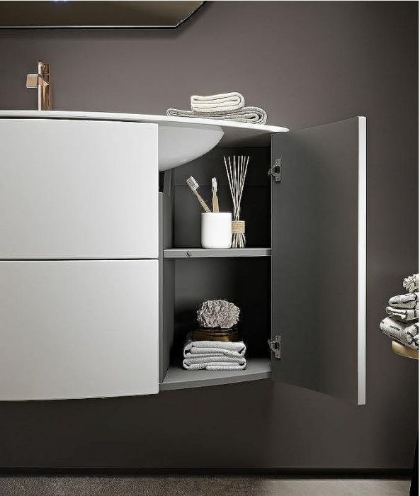 Тумба под раковину Cezares Eden 90 55146 подвесная Bianco Lucido
