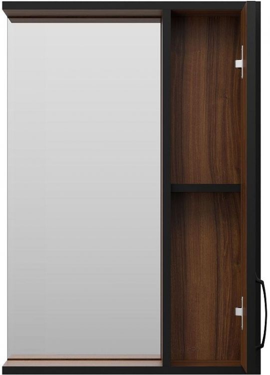 Зеркало со шкафом Misty Кедр 50 R П-Кед04050-011П Орех Черное