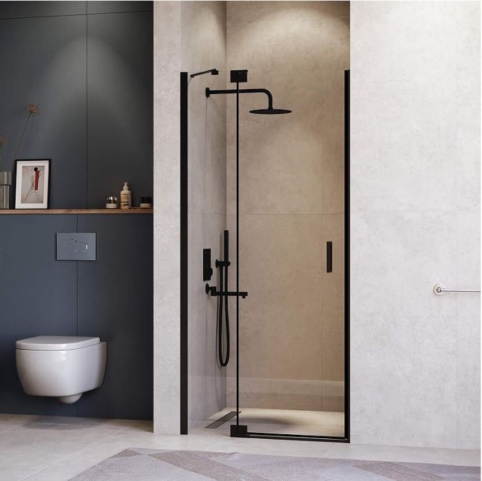 Душевая дверь RGW Hotel HO-014-B 140 350601414-14 профиль Черный стекло прозрачное