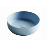 Умывальник CERAMICANOVA Element чаша накладная круглая (цвет Голубой Матовый) CN6022ML