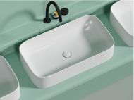 Умывальник CERAMICANOVA Element чаша накладная прямоугольная (цвет Белый Матовый) CN6054MW