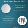 Чугунная ванна Delice Continental PLUS 170х70 DLR230634R с отверстиями под ручки без антискользящего покрытия