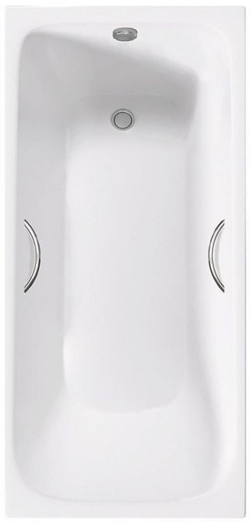 Чугунная ванна Delice Continental PLUS 170х70 DLR230634R с отверстиями под ручки без антискользящего покрытия