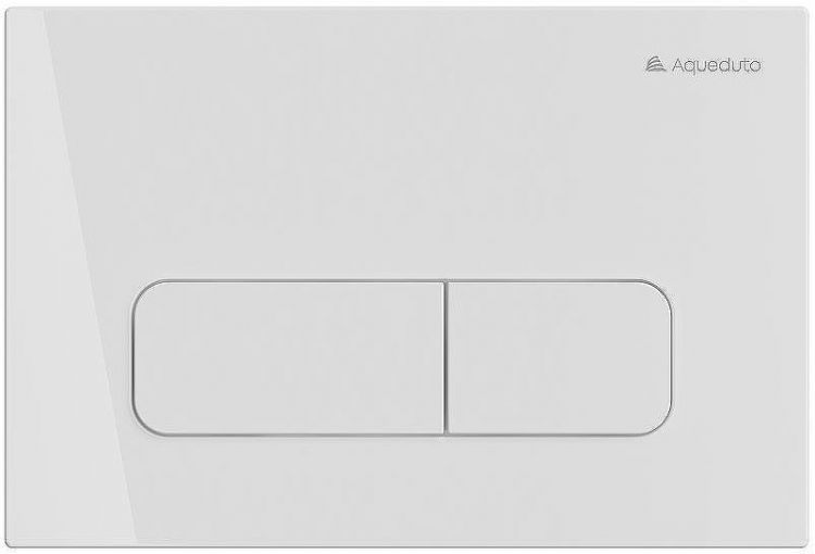 Клавиша смыва Aqueduto Forma FOR0110 Белая глянцевая Клавиша смыва Aqueduto Forma FOR0110 Белая глянцевая